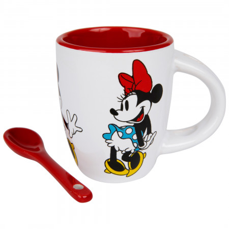 Disney Minnie Mouse Classic Poses Ceramic Espresso Mug with Spoon